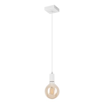 Luster na lanku ASTRID 1xE27/60W/230V biela