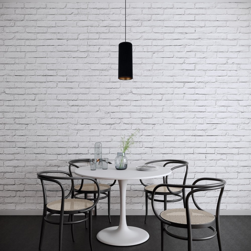 Luster na lanku AVALO 1xE27/60W/230V čierna
