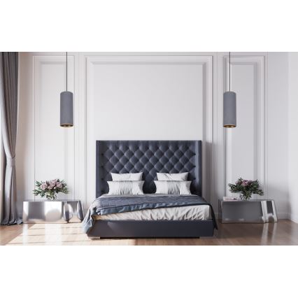 Luster na lanku AVALO 1xE27/60W/230V šedá