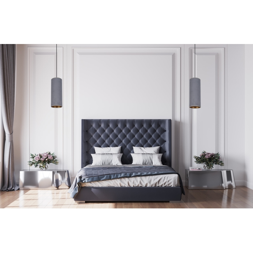 Luster na lanku AVALO 1xE27/60W/230V šedá