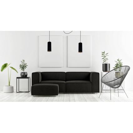 Luster na lanku AVALO 2xE27/60W/230V pavúk čierna