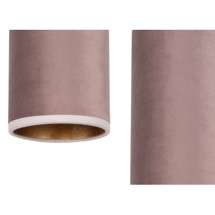Luster na lanku AVALO 3xE27/60W/230V pavúk ružová/medená