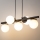Luster na lanku AVOLA 5xG9/12W/230V čierna