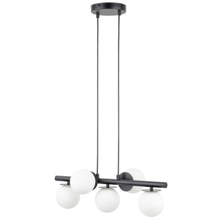 Luster na lanku AVOLA 5xG9/12W/230V čierna