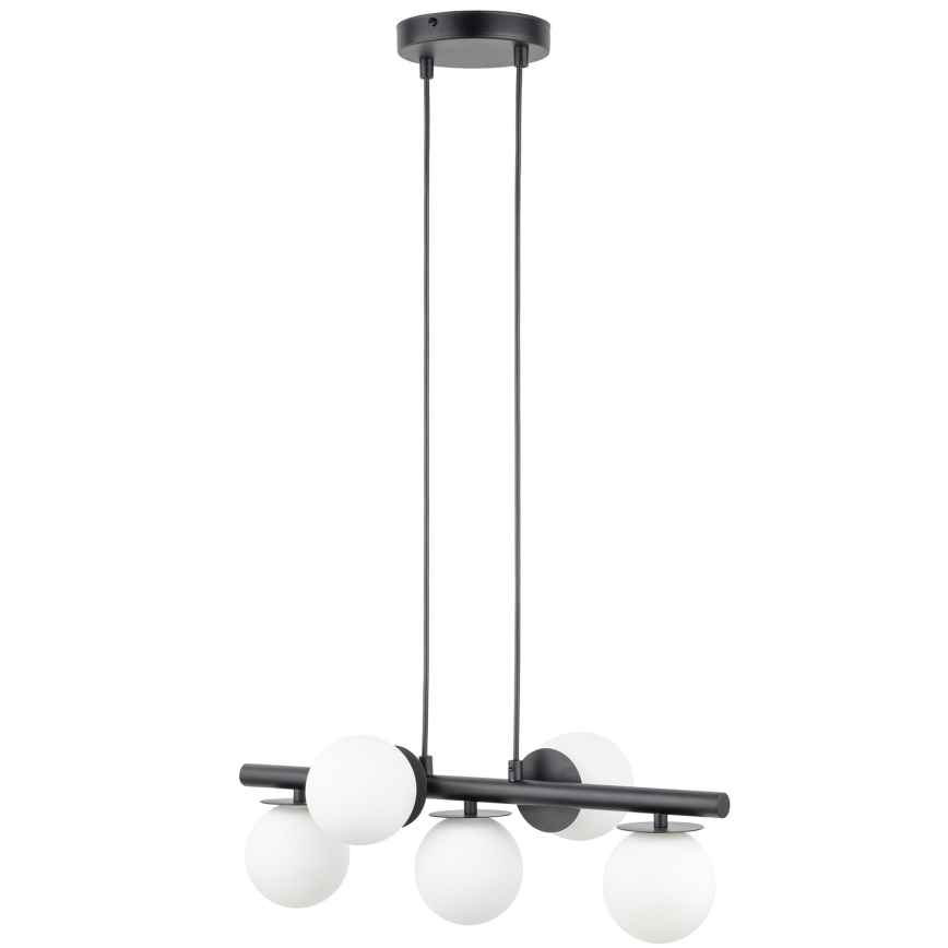 Luster na lanku AVOLA 5xG9/12W/230V čierna