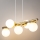 Luster na lanku AVOLA 5xG9/12W/230V zlatá