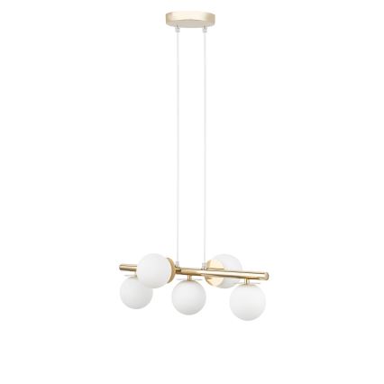 Luster na lanku AVOLA 5xG9/12W/230V zlatá
