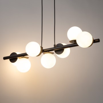 Luster na lanku AVOLA 7xG9/12W/230V čierna