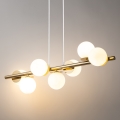 Luster na lanku AVOLA 7xG9/12W/230V zlatá