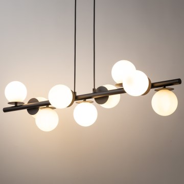 Luster na lanku AVOLA 9xG9/12W/230V čierna