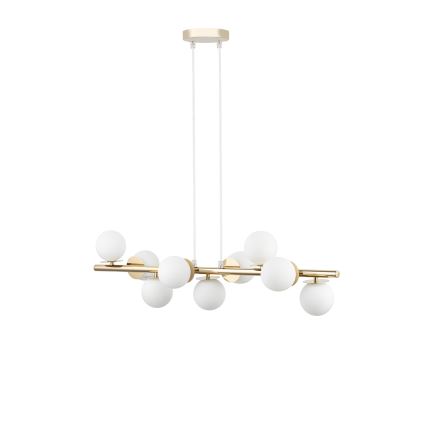Luster na lanku AVOLA 9xG9/12W/230V zlatá