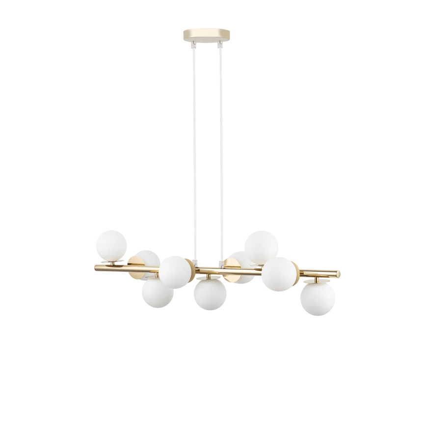 Luster na lanku AVOLA 9xG9/12W/230V zlatá