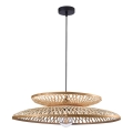 Luster na lanku BALI 1xE27/20W/230V pr. 60 cm bambus