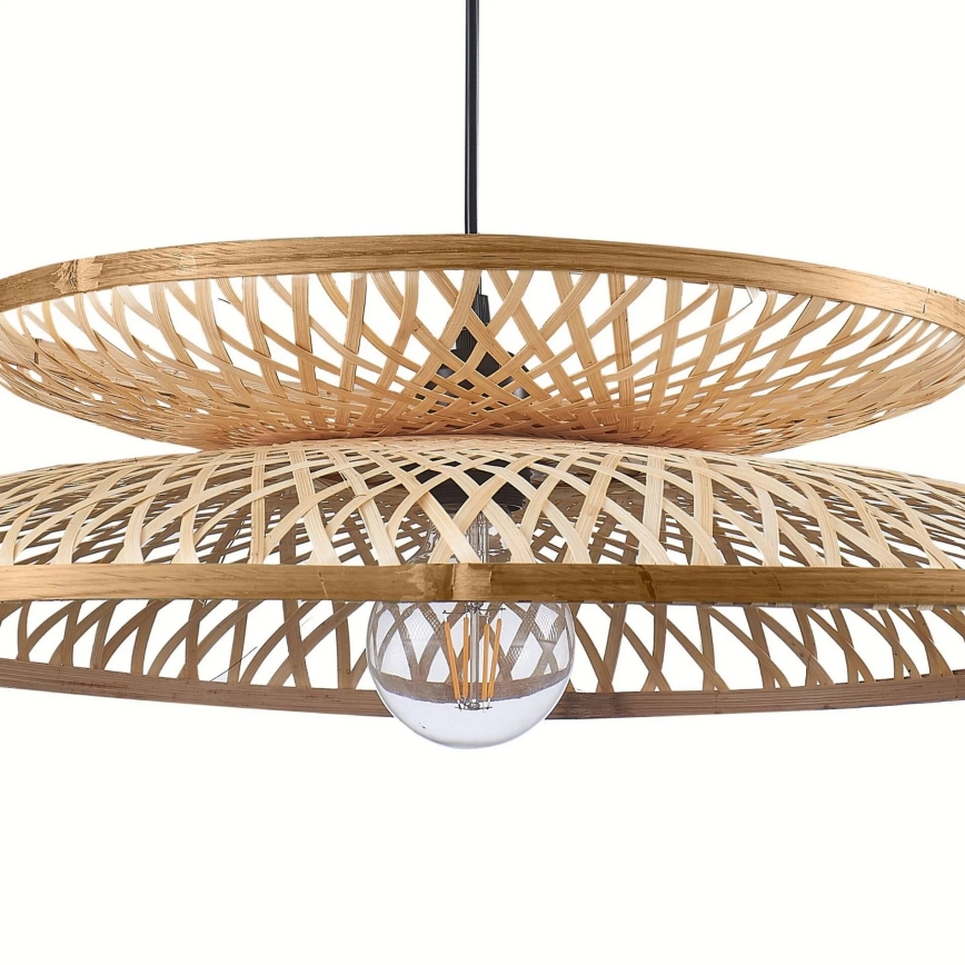 Luster na lanku BALI 1xE27/20W/230V pr. 60 cm bambus