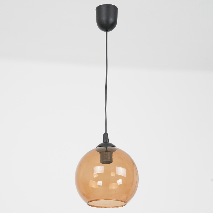 Luster na lanku BALL 1xE27/60W/230V pr. 20 cm béžová