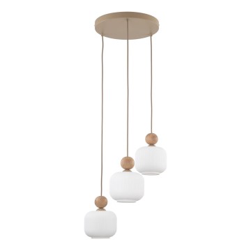 Luster na lanku BALLO 3xE14/10W/230V béžová