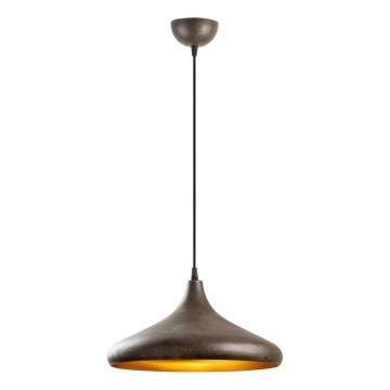 Luster na lanku BAREK 1xE27/40W/230V šedá