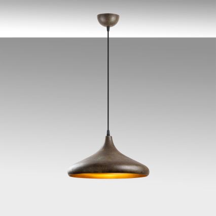 Luster na lanku BAREK 1xE27/40W/230V šedá