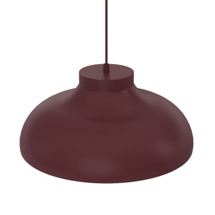 Luster na lanku BASCA 1xE27/15W/230V bordový