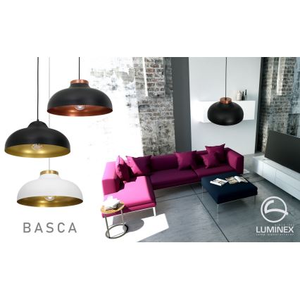 Luster na lanku BASCA 1xE27/60W/230V