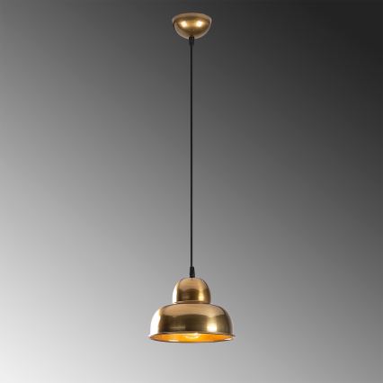 Luster na lanku BERCESTE 1xE27/40W/230V zlatá
