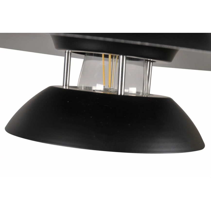 Luster na lanku BERIT 1xE27/20W/230V čierna