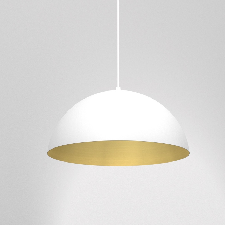 Luster na lanku BETA 1xE27/60W/230V pr. 35 cm biela