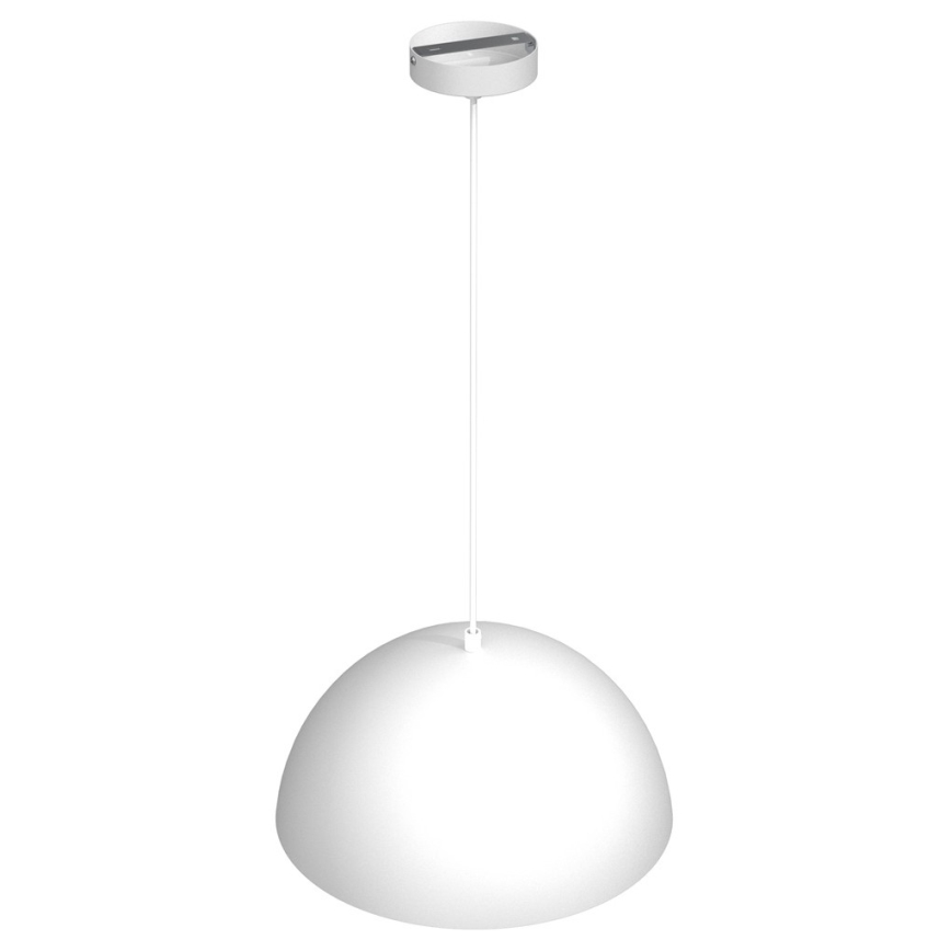 Luster na lanku BETA 1xE27/60W/230V pr. 35 cm biela