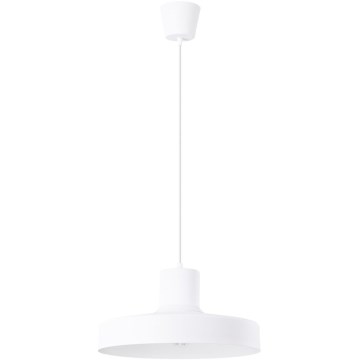 Luster na lanku BILO 1xE27/15W/230V pr. 35 cm biela