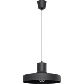 Luster na lanku BILO 1xE27/15W/230V pr. 35 cm čierna