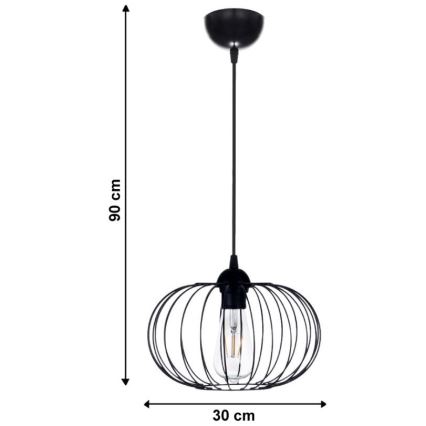 Luster na lanku BOCCA 1xE27/60W/230V