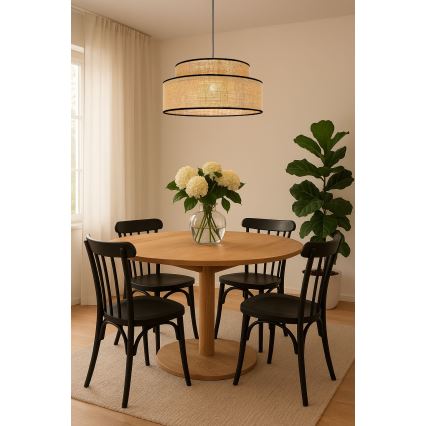 Luster na lanku BOHO 1xE27/60W/230V béžová