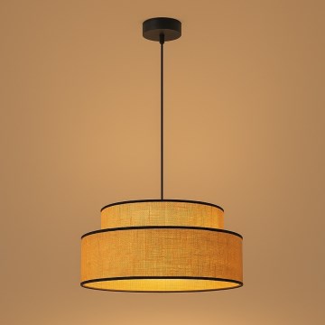 Luster na lanku BOHO 1xE27/60W/230V pr. 40 cm béžová