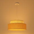 Luster na lanku BOHO 1xE27/60W/230V pr. 40 cm ratan