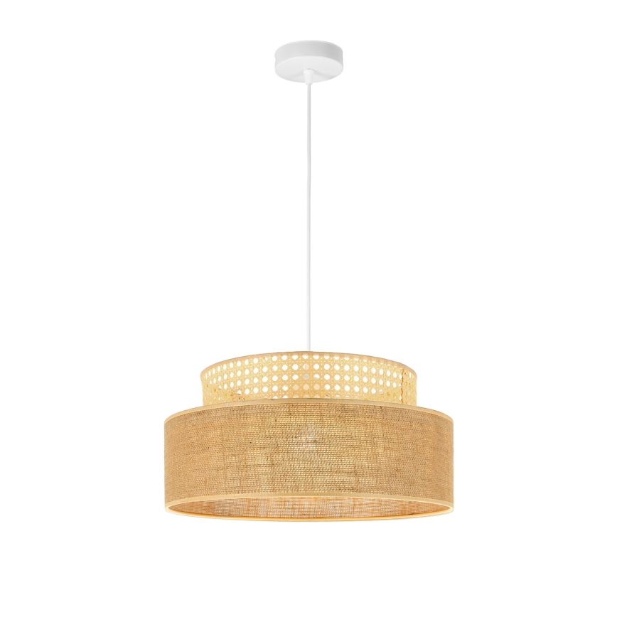Luster na lanku BOHO 1xE27/60W/230V ratan
