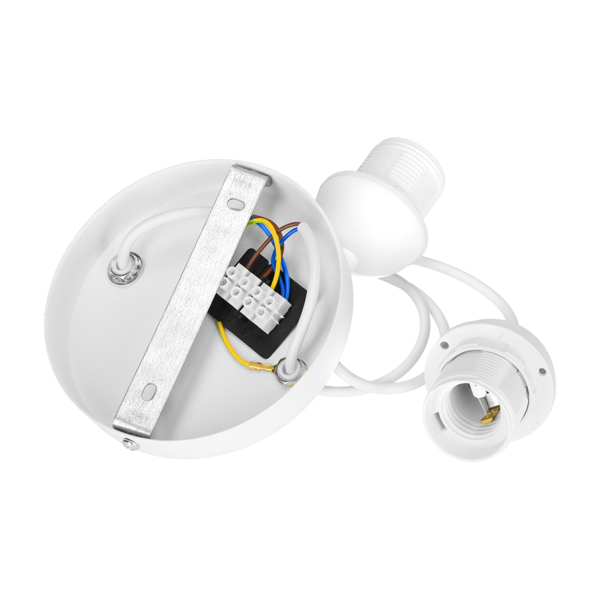 Luster na lanku BOHO 2xE27/60W/230V krémová/juta