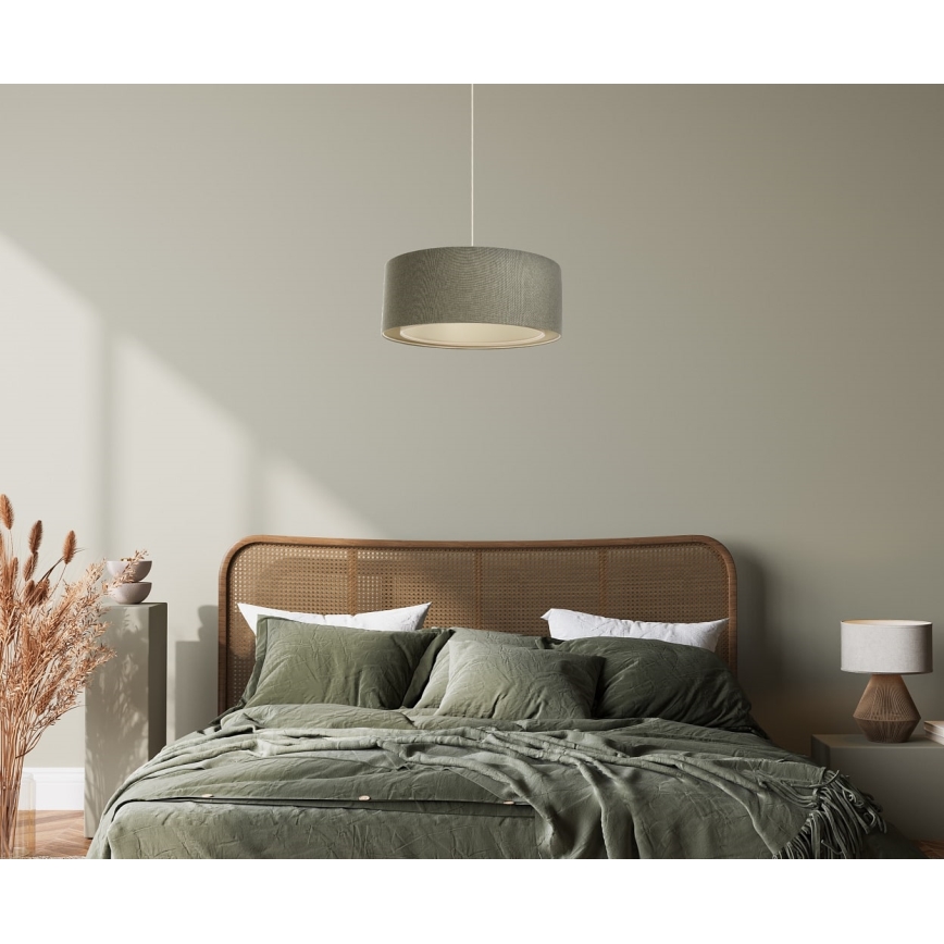 Luster na lanku BOHO TRINITI 1xE27/60W/230V šedá
