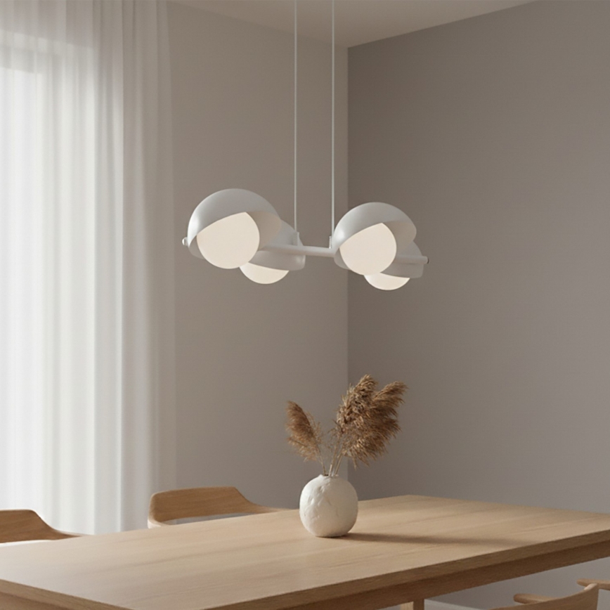 Luster na lanku BOOM 4xG9/8W/230V biely