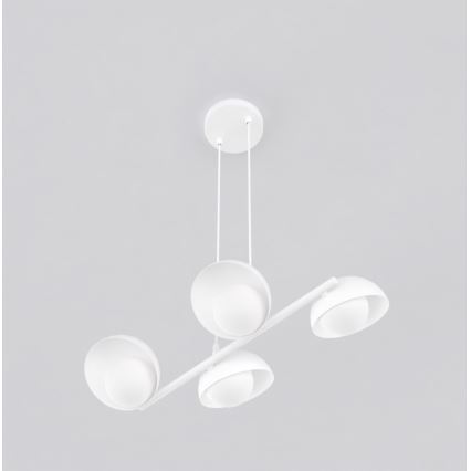 Luster na lanku BOOM 4xG9/8W/230V biely