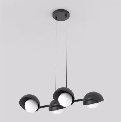 Luster na lanku BOOM 4xG9/8W/230V čierna