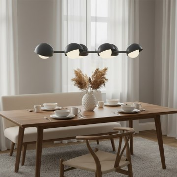 Luster na lanku BOOM 6xG9/8W/230V čierny