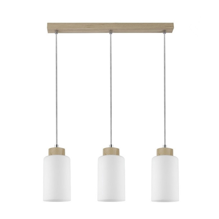 Luster na lanku BOSCO 3xE27/60W/230V breza