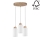 Luster na lanku BOSCO 3xE27/60W/230V dub – FSC certifikované