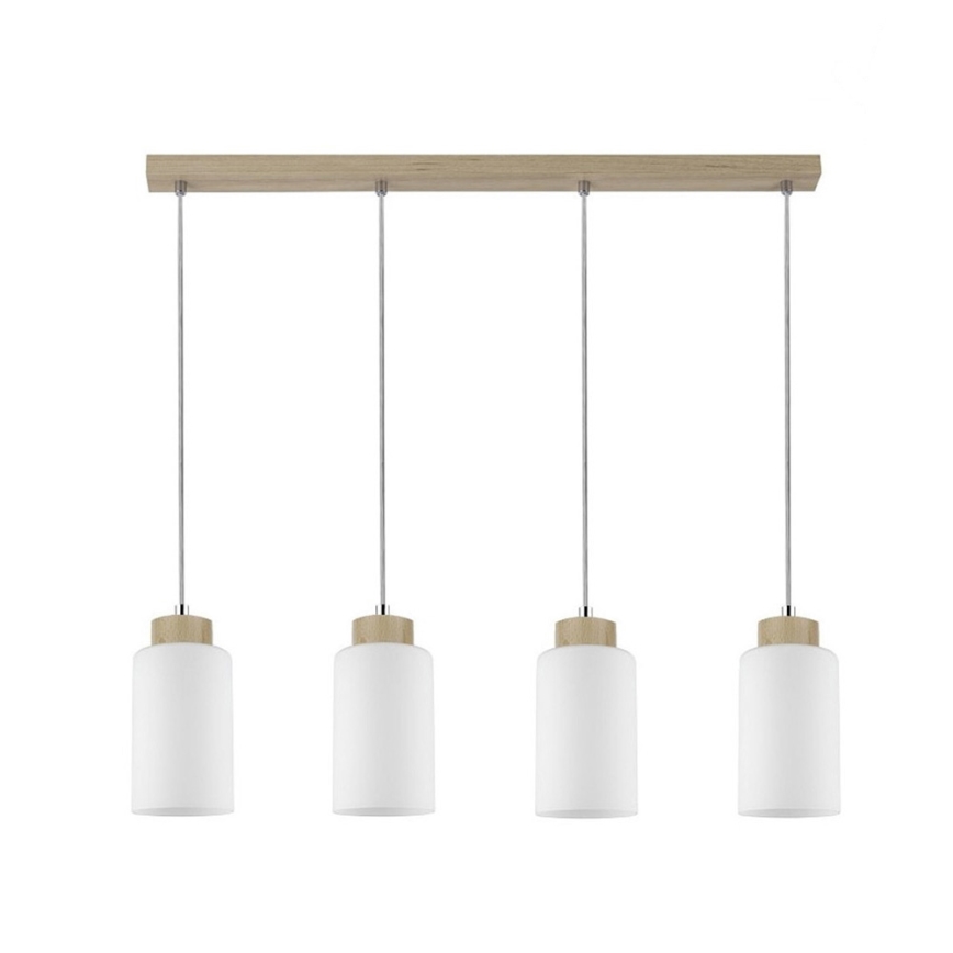 Luster na lanku BOSCO 4xE27/60W/230V breza