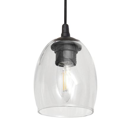 Luster na lanku BRILLANT 3xE27/15W/230V béžová/číra/šedá