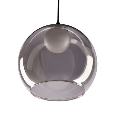 Luster na lanku BRIN 1xG9/15W/230V dymovo čierny