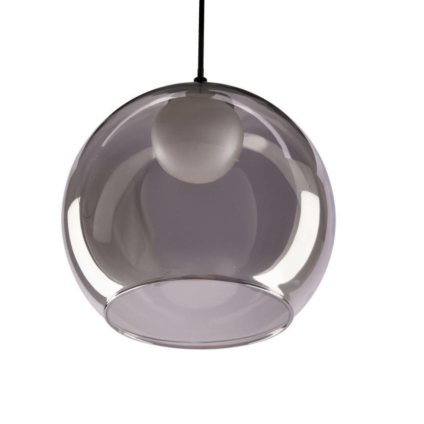 Luster na lanku BRIN 1xG9/15W/230V dymovo čierny