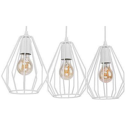 Luster na lanku BRYLANT 3xE27/60W/230V biely