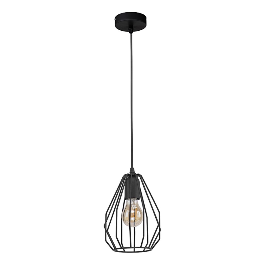 Luster na lanku BRYLANT BLACK 1xE27/60W/230V