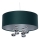 Luster na lanku BUBBLE 1×E27/60W/230V, priemer 40 cm, zelený